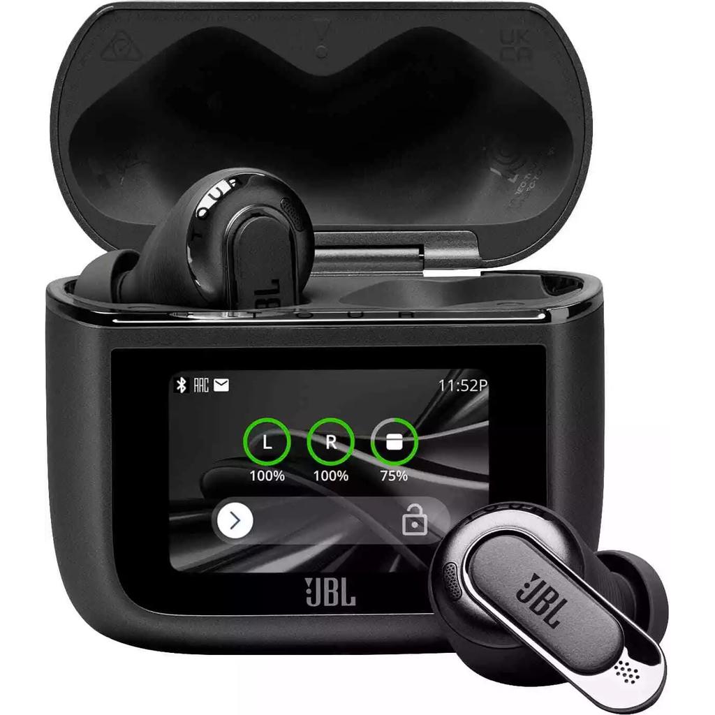 JBL Tour Pro 3 Earbud Noise-Cancelling Bluetooth Earphones - Black Refurbished - JBL refurbished available on Backmarket