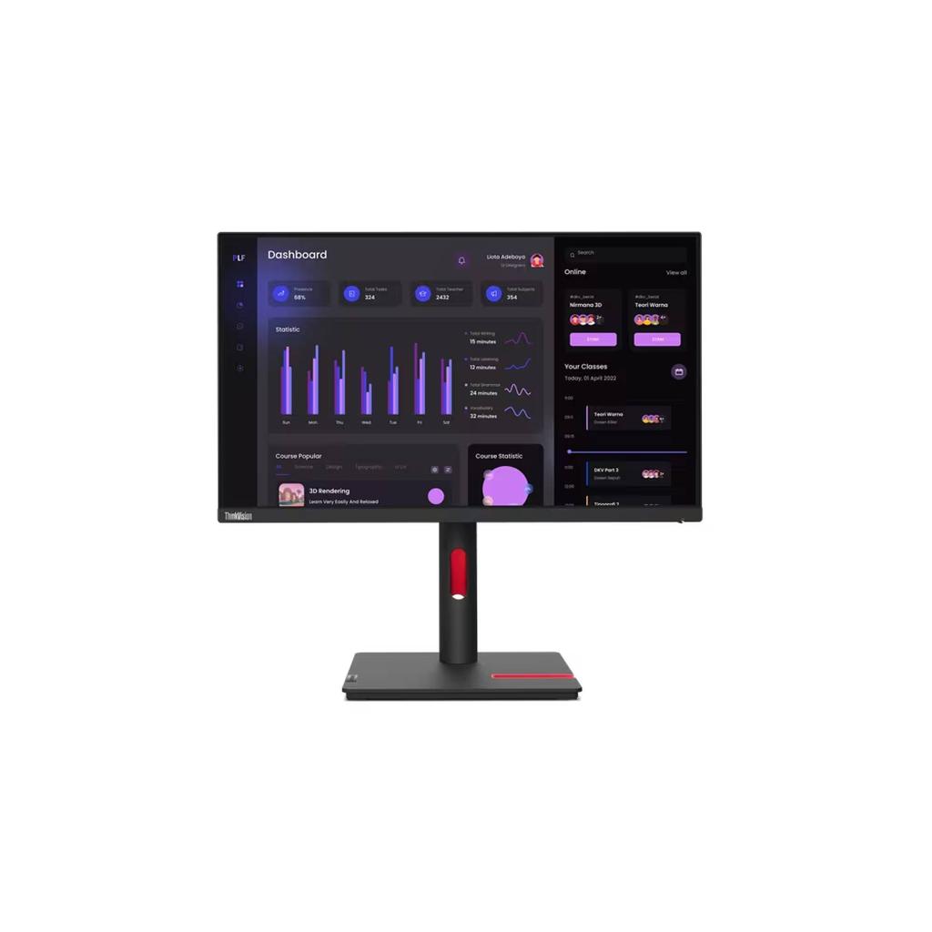 Lenovo 24-inch Monitor 1920 x 1080 LCD (Thinkvision T24I-30) Refurbished - Lenovo refurbished available on Backmarket