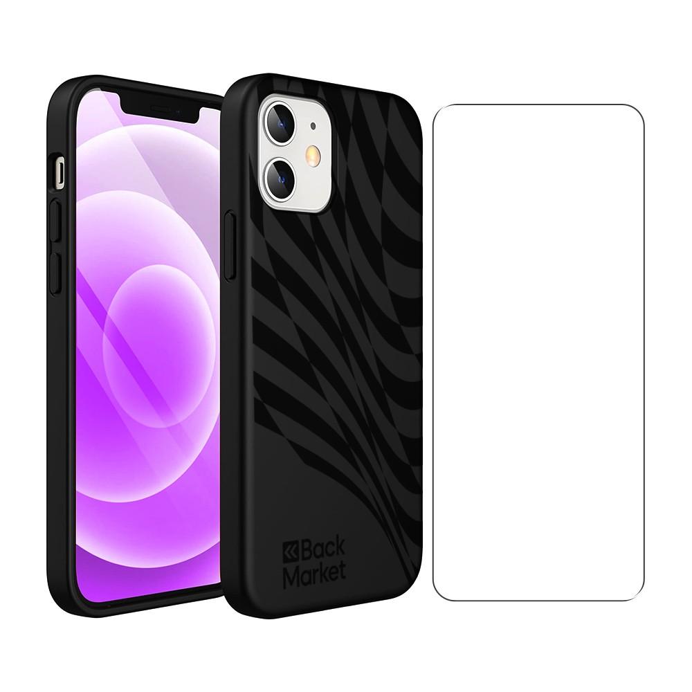 Back Market Case iPhone 12 mini and protective screen - 100% Biodegradable - Black Wave Refurbished - Back Market refurbished available on Backmarket