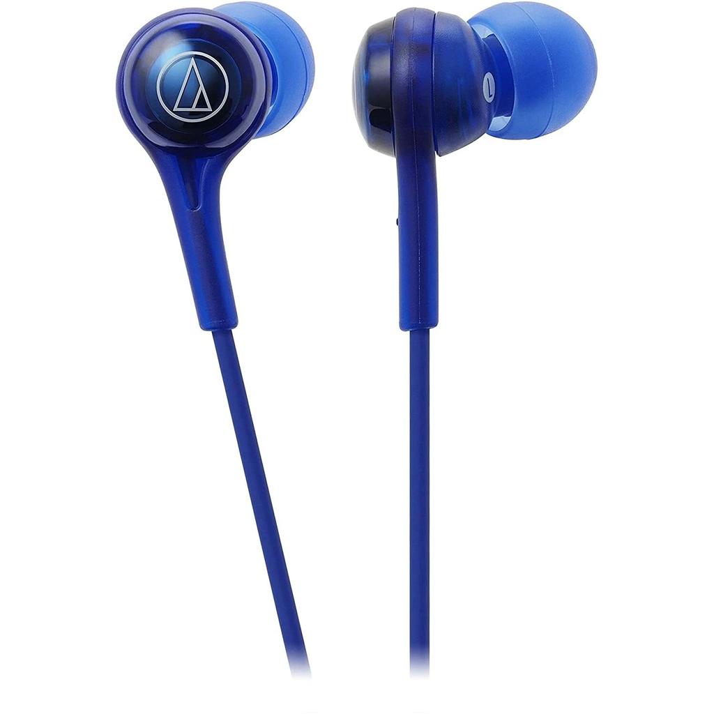 Audio-Technica ATH-CK200BT Headphone Bluetooth with microphone - Blue Reconditionné - Audio-Technica refurbished available on Backmarket