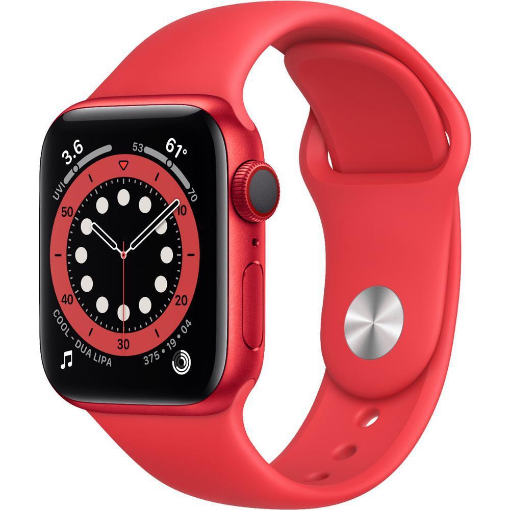 Apple Watch Series 6 (2020) GPS + Cellular 44 mm - Aluminium Red - Sport band Red Reconditionné - Apple refurbished available on Backmarket