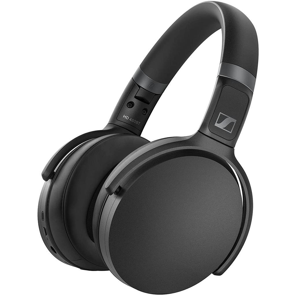 Sennheiser HD 450BT Noise cancelling Headphone Bluetooth with microphone - Black Refurbished - Sennheiser refurbished available on Backmarket