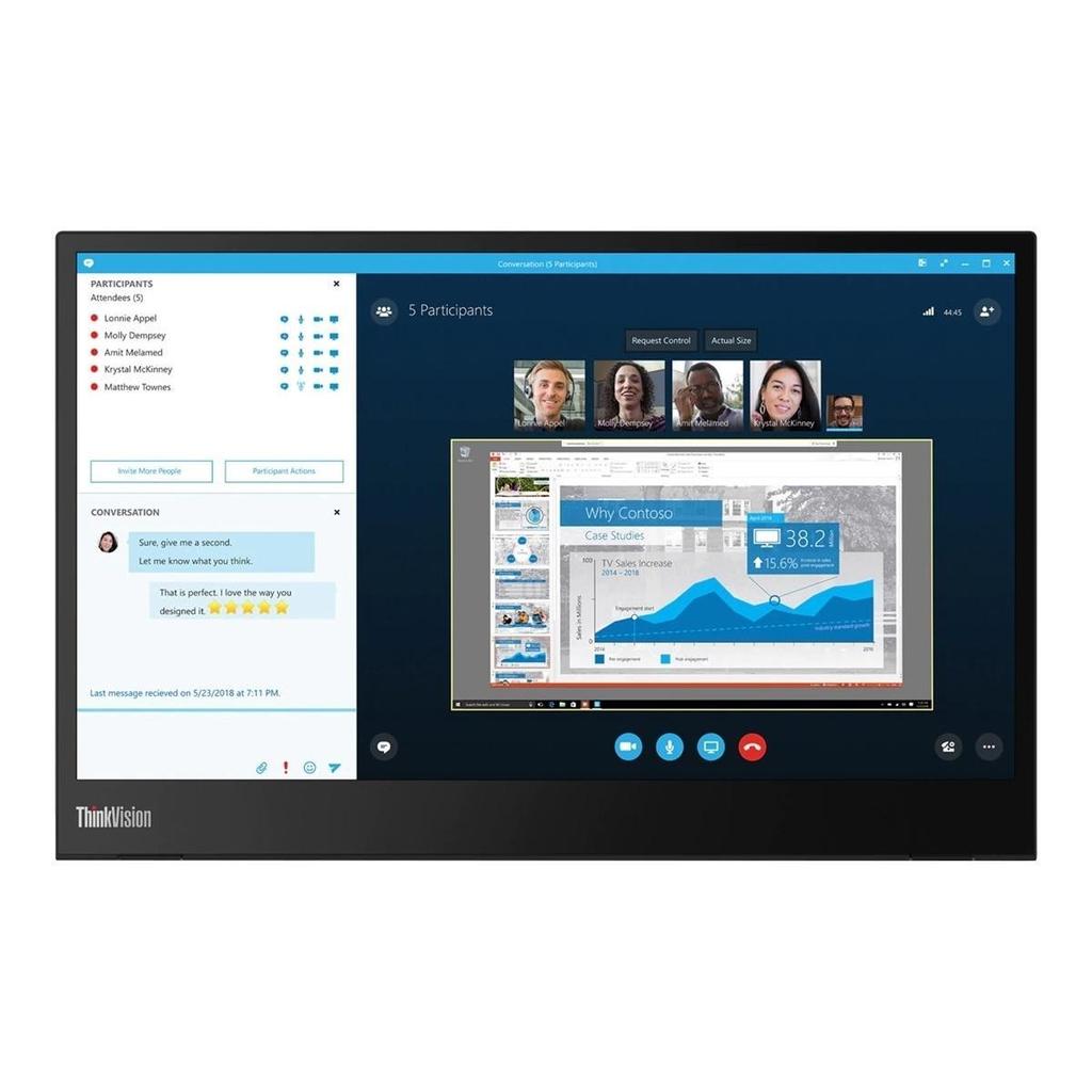 Lenovo 14-inch Monitor LED (ThinkVision M14) Reconditionné - Lenovo refurbished available on Backmarket