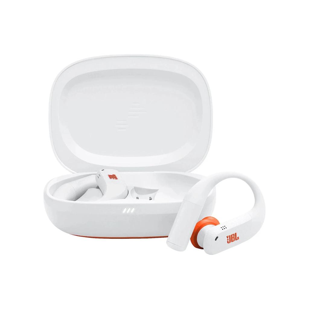 JBL Endurance Peak 4 Earbud Noise-Cancelling Bluetooth Earphones - White Reconditionné - JBL refurbished available on Backmarket