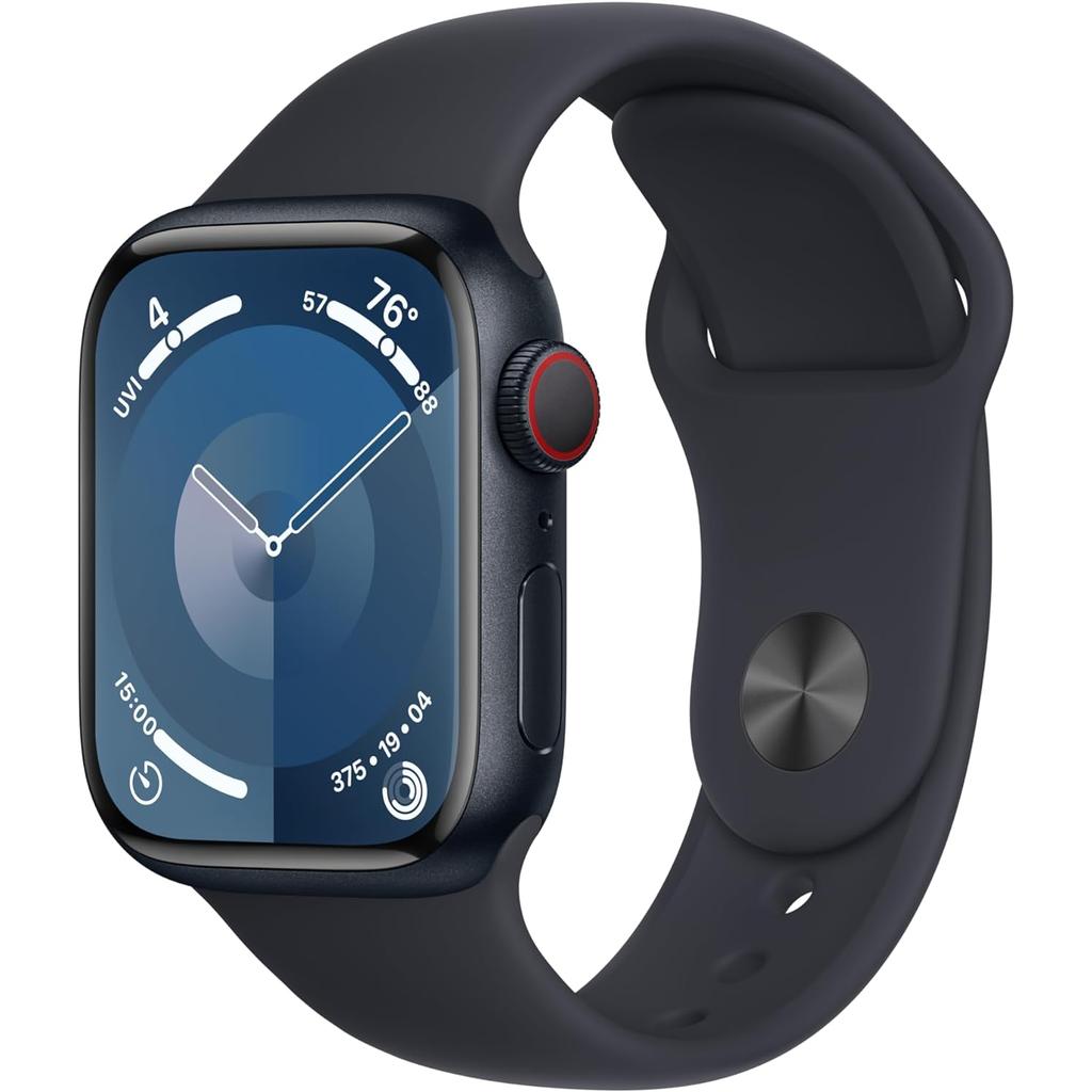 Apple Watch Series 9 (2023) GPS + Cellular 45 mm - Aluminium Midnight - Sport band Black Refurbished - Apple refurbished available on Backmarket