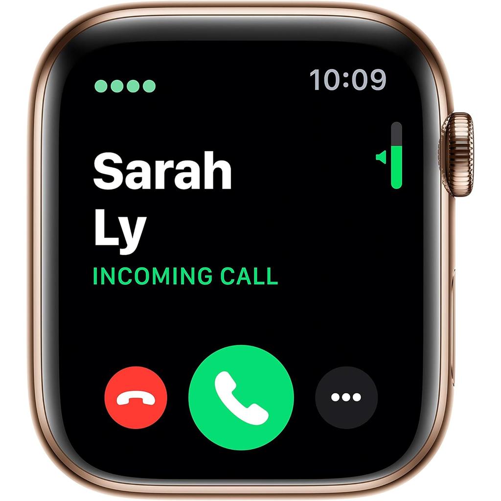 Apple Watch Series 7 (2021) GPS + Cellular 45 mm - Stainless steel Gold - Sport band Starlight Reconditionné - Apple refurbished available on Backmarket