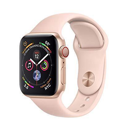 Apple Watch Series 4 (2018) GPS + Cellular 40 mm - Aluminium Gold - Sport band Pink Reconditionné - Apple refurbished available on Backmarket