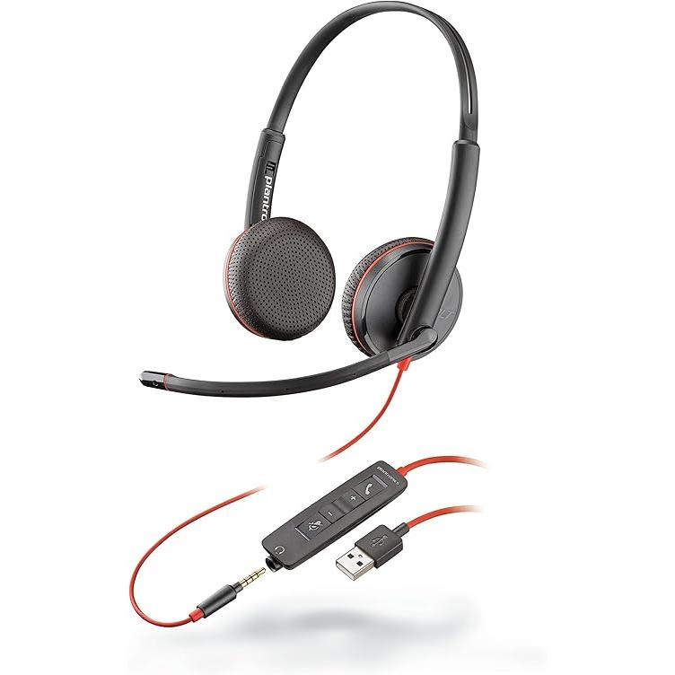 Plantronics C3225 Headphone with microphone - Black Reconditionné - Plantronics refurbished available on Backmarket