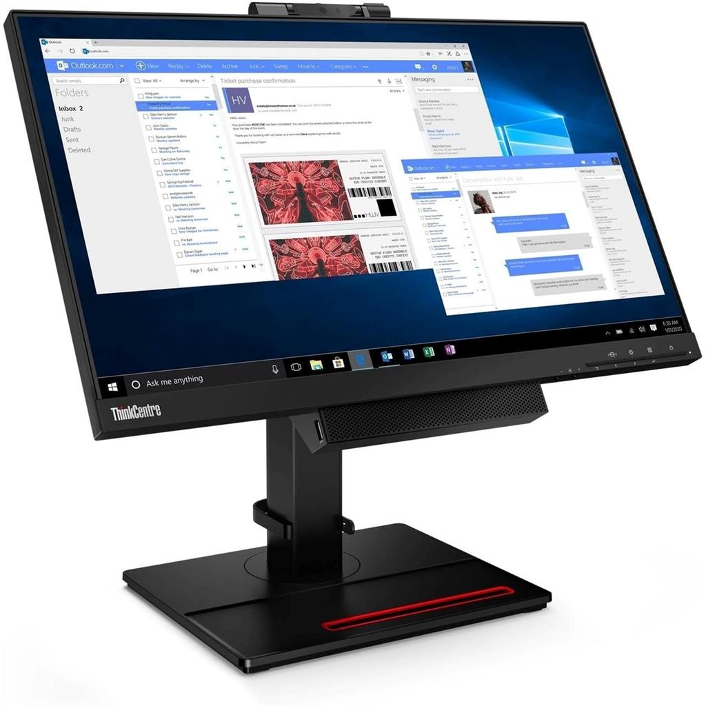 Lenovo 23.8-inch Monitor 1920 x 1080 LCD (Thinkcentre TIO24 Gen4) Refurbished - Lenovo refurbished available on Backmarket