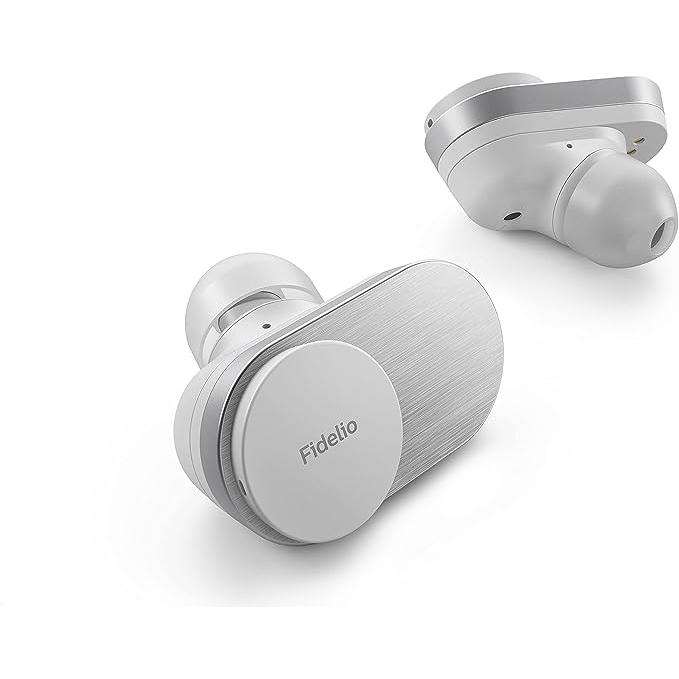 Philips FIDELIO T1Wt-00 Noise-Cancelling Bluetooth Earphones - White Reconditionné - Philips refurbished available on Backmarket