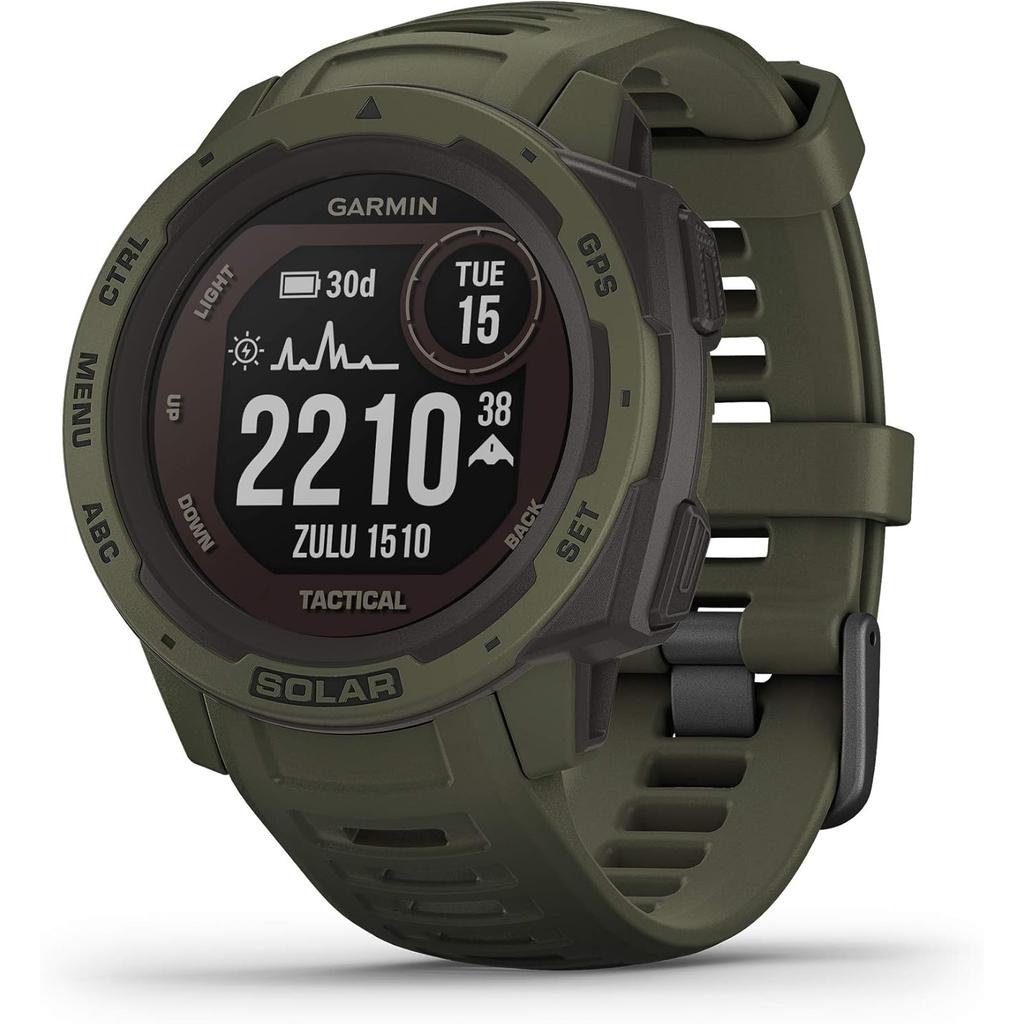 Garmin Instinct Tactical Bluetooth 45 mm - Green Refurbished - Garmin refurbished available on Backmarket