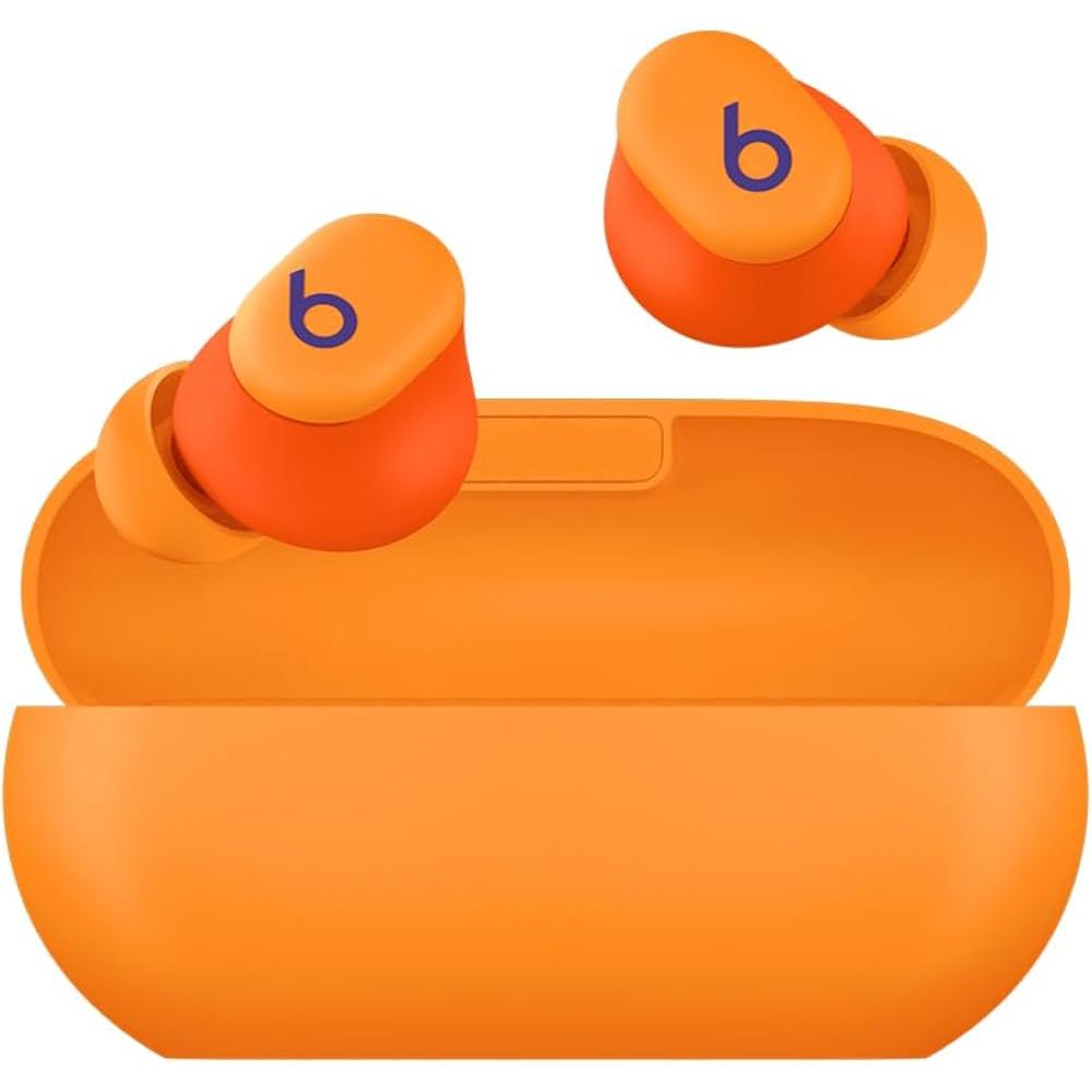 Beats By Dr. Dre Beats Solo Buds Earbud Noise-Cancelling Bluetooth Earphones - Orange Refurbished - Beats by Dr. Dre refurbished available on Backmarket