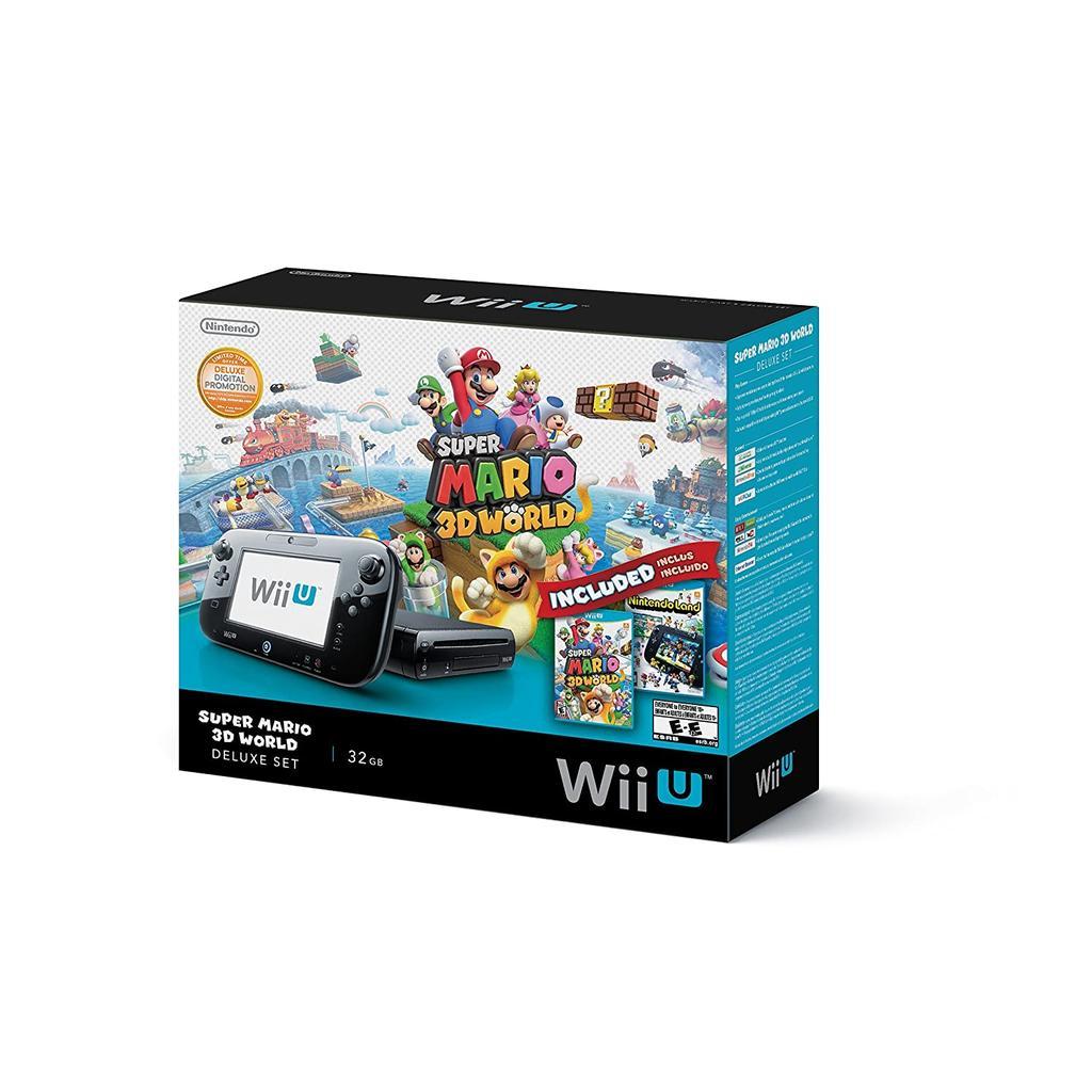 Wii U 32GB - Black + Super Mario 3D World + Nintendo Land Edition Refurbished - Nintendo refurbished available on Backmarket