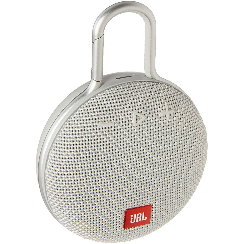 JBL Clip 3 Bluetooth speakers - White Refurbished - JBL refurbished available on Backmarket
