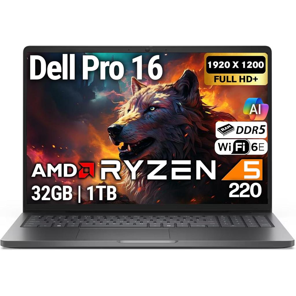 Dell Pro 16 16-inch (2025) - Ryzen 5 220 - 32 GB - SSD 1 TB Reconditionné - Dell refurbished available on Backmarket