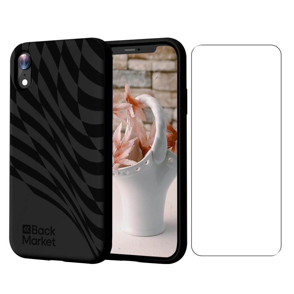 Back Market Case iPhone XR and protective screen - 100% Biodegradable - Black Wave Refurbished - Back Market refurbished available on Backmarket