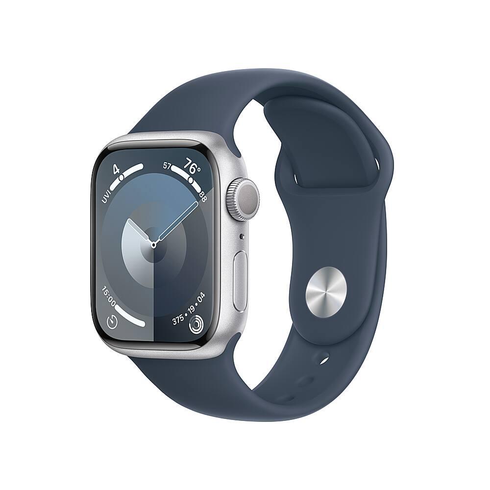 Apple Watch Series 9 (2023) GPS + Cellular 41 mm - Aluminium Silver - Sport band Blue Refurbished - Apple refurbished available on Backmarket