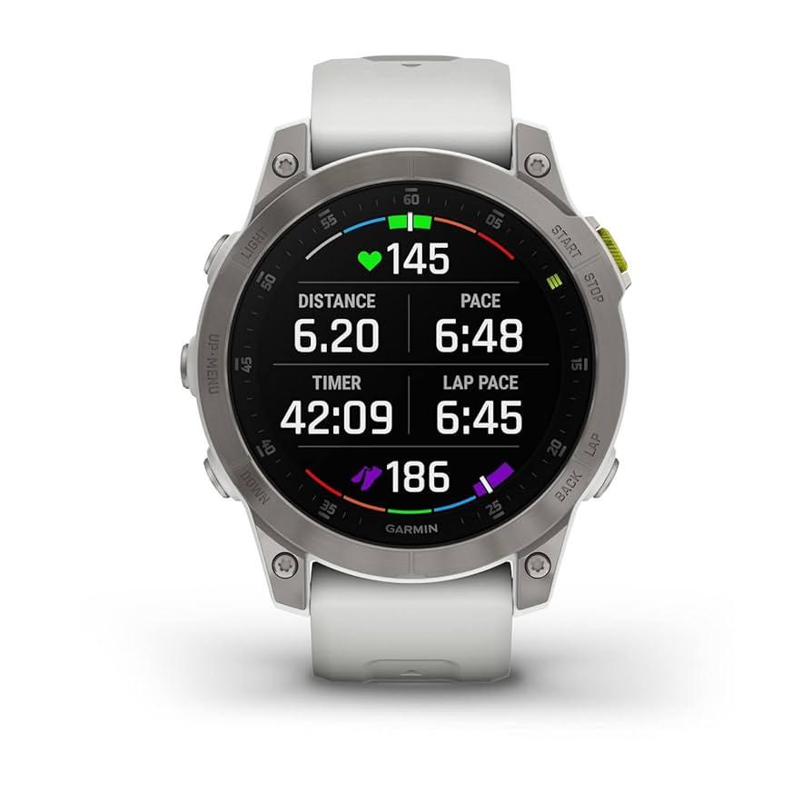 Garmin Epix (Gen 2) Standard Bluetooth 47 mm - White Refurbished - Garmin refurbished available on Backmarket