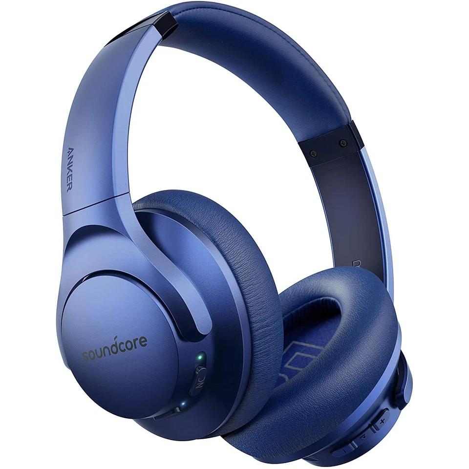 Soundcore Life Q20 Noise cancelling Headphone Bluetooth with microphone - Blue Refurbished - Anker Soundcore refurbished available on Backmarket