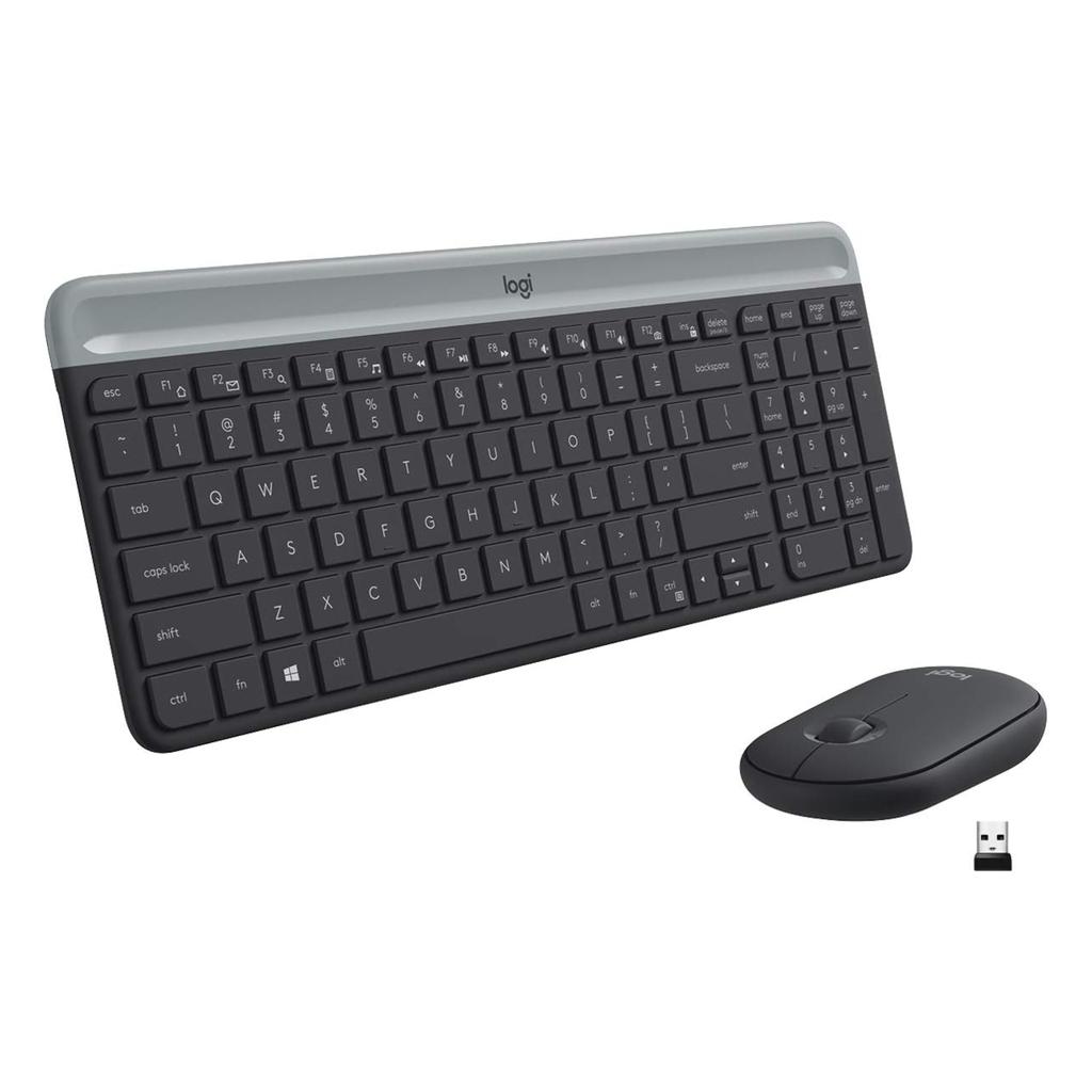 Logitech Keyboard QWERTY Wireless Backlit Keyboard MK470 Slim Reconditionné - Logitech refurbished available on Backmarket
