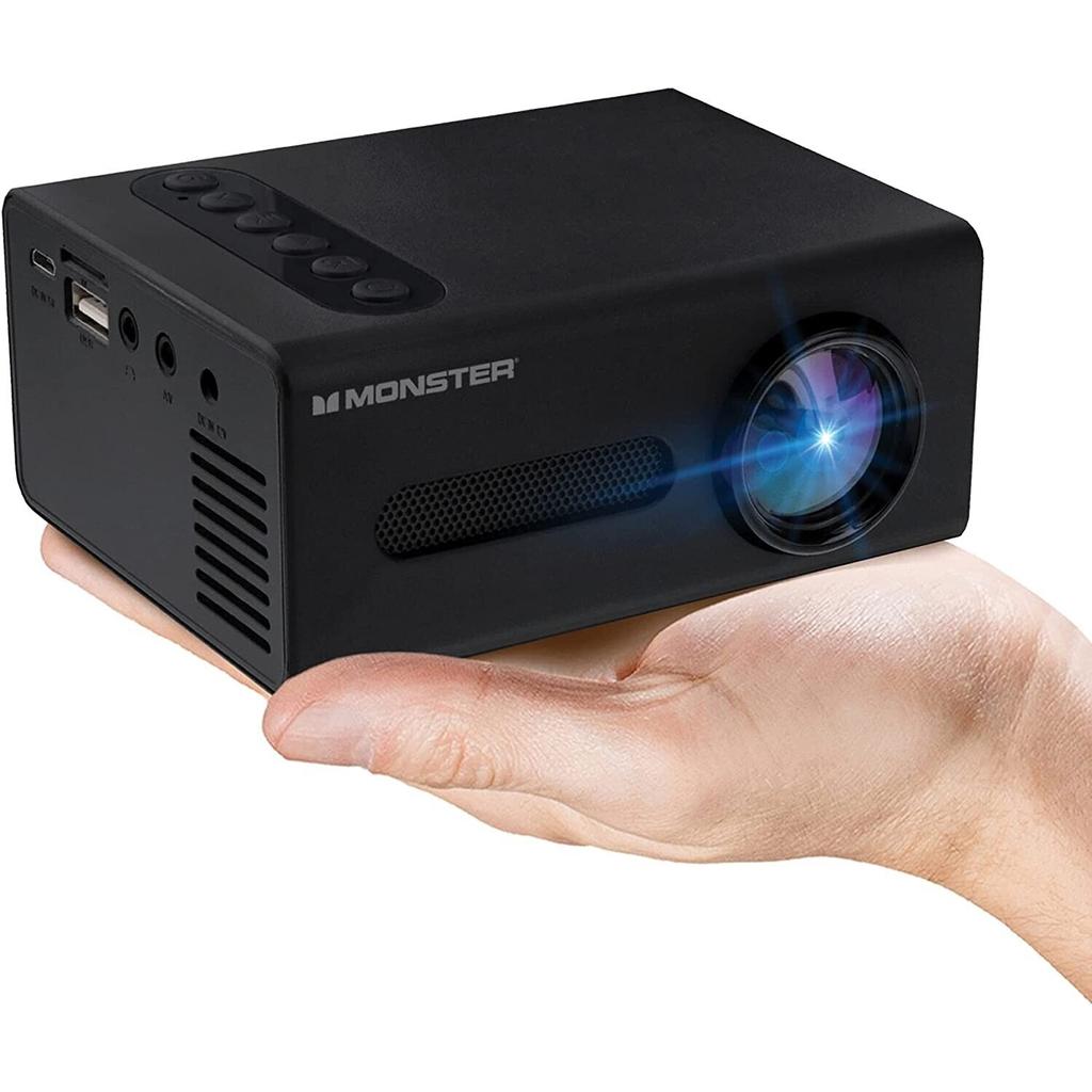 Monster Vision Image Mini Video projector 2000 Lumen - Black Refurbished - Monster Vision is not a well-known brand, so the standardized name refurbished available on Backmarket