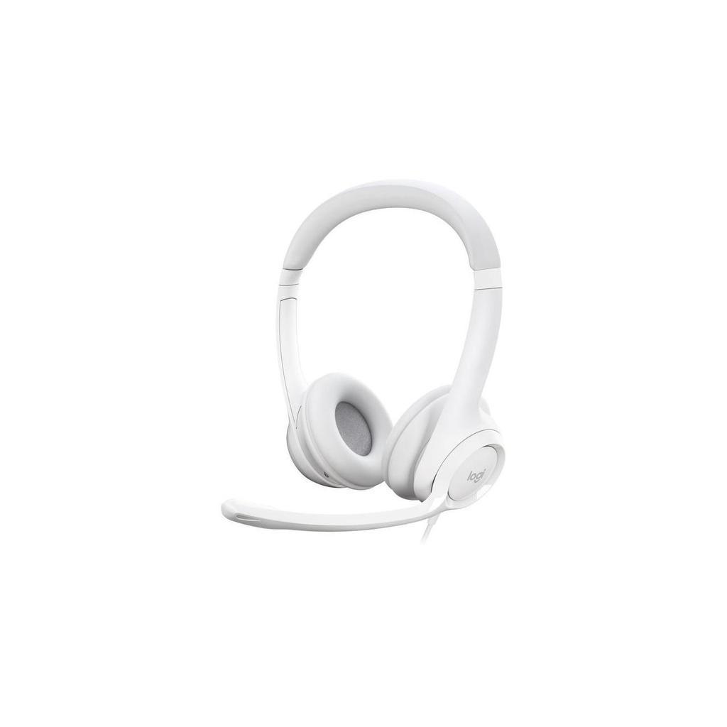 Logitech H390 Noise cancelling Headphone with microphone - White Refurbished - Logitech refurbished available on Backmarket