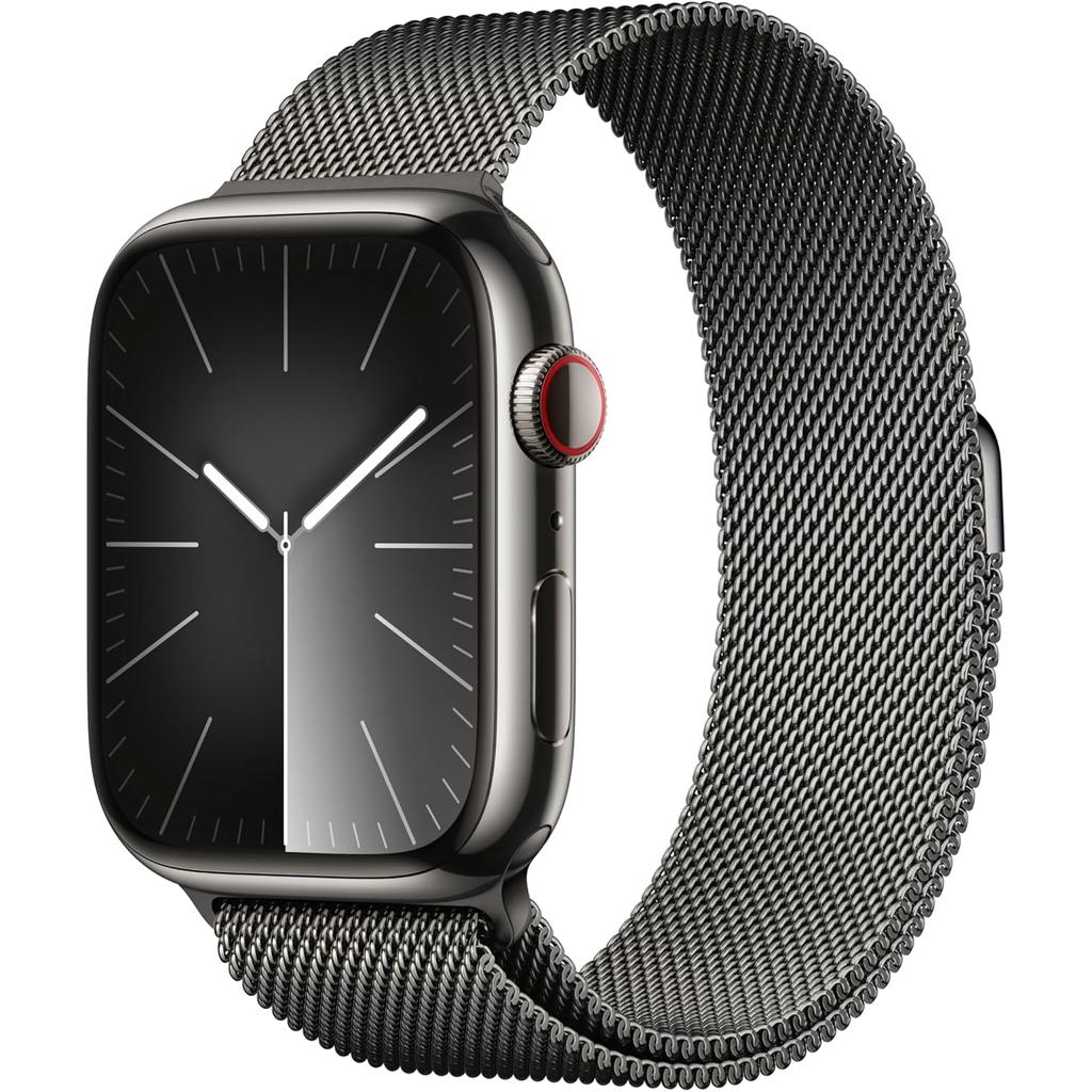 Buy Apple Watch Series 9 (2023) GPS + Cellular 45 mm - Stainless steel Graphite - Milanese loop Gray Reconditionné - $209.95 Apple Watch Series 9 (2023) GPS + Cellular 45 mm - Stainless steel Graphite - Milanese loop Gray Reconditionné - Apple refurbished available on Backmarket