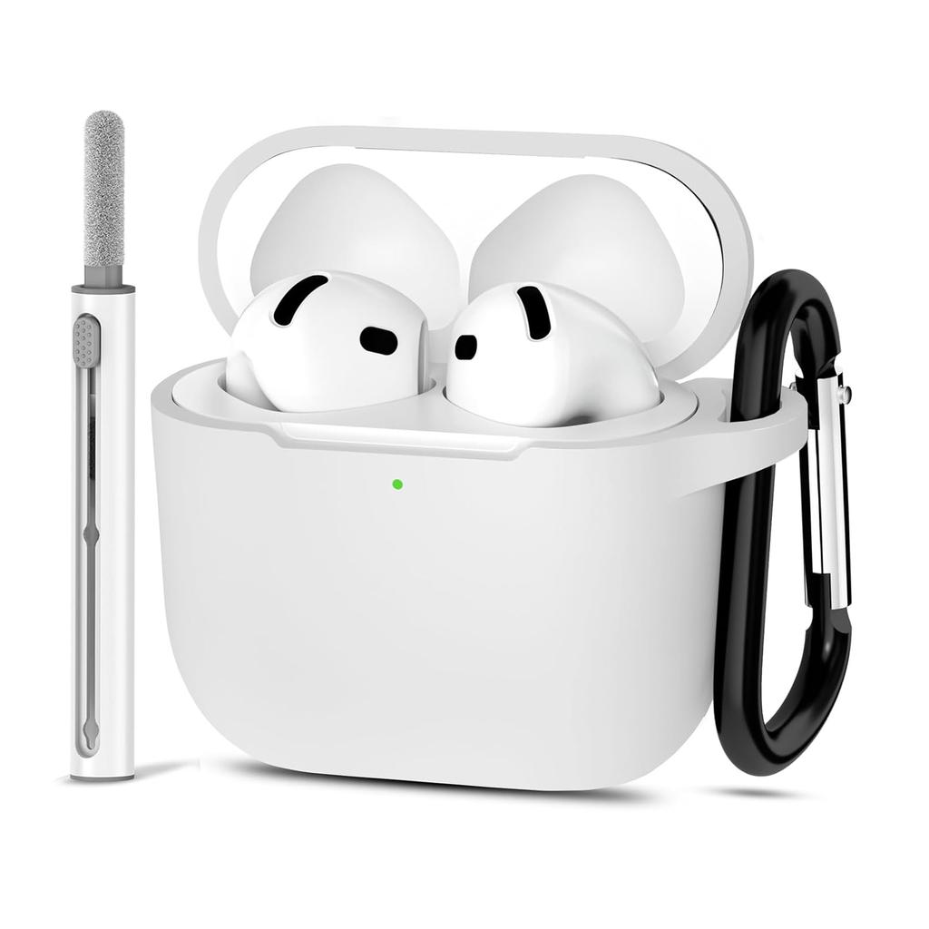 White Silicone Case Cover for AirPods 4th Generation Refurbished - N/A (ou "xBase" si vous considérez que c refurbished available on Backmarket