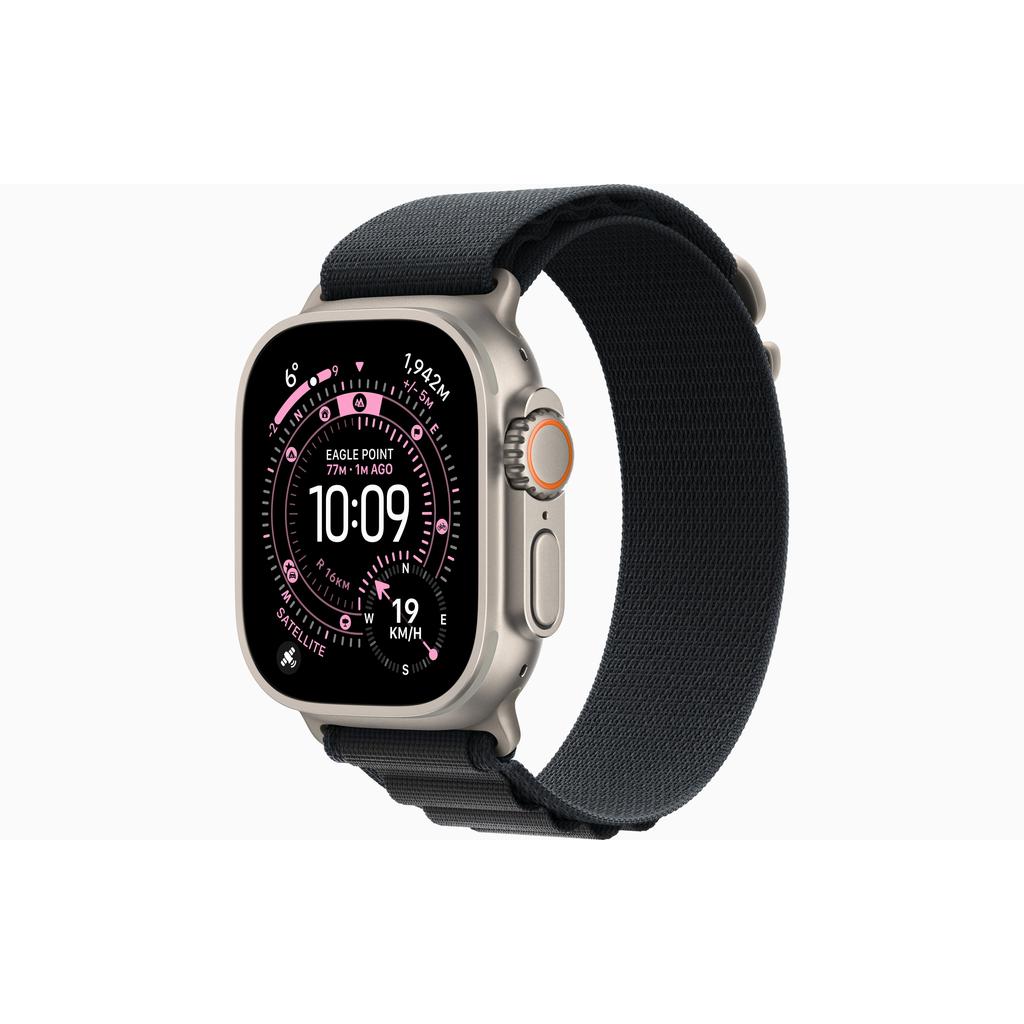 Apple Watch Ultra 3 (2025) GPS + Cellular 49 mm - Titanium Natural - Alpine loop Black Reconditionné - Apple refurbished available on Backmarket