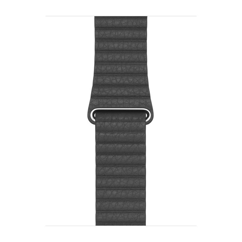 Apple Watch Leather Loop 44mm - Black - L Refurbished - Apple refurbished available on Backmarket
