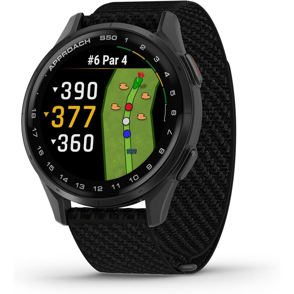 Garmin Smart Watch Approach S50 HR GPS - Black Reconditionné - Garmin refurbished available on Backmarket