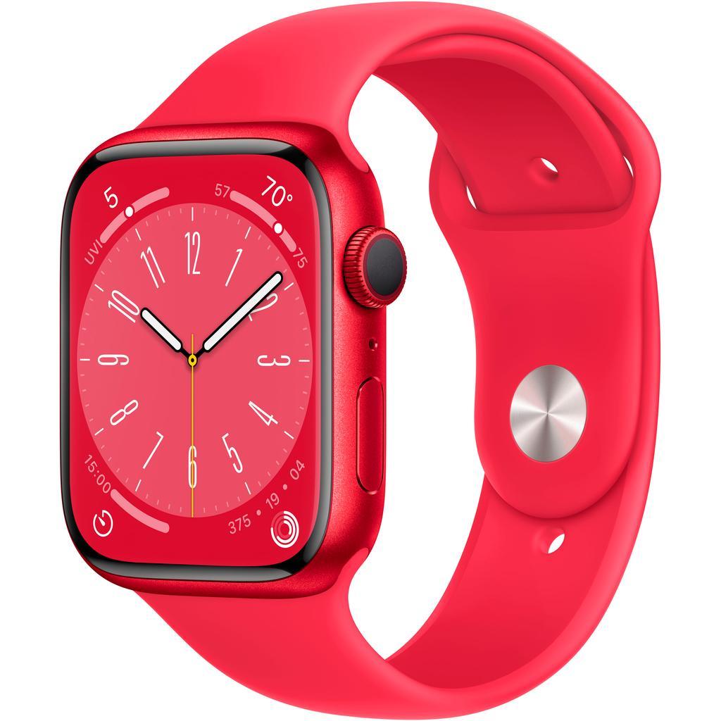 Apple Watch Series 8 (2022) GPS 45 mm - Aluminium Red - Sport band Red Refurbished - Apple refurbished available on Backmarket