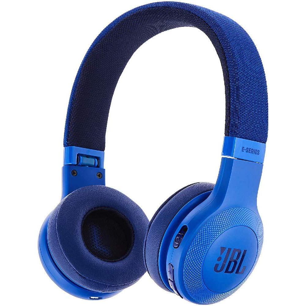Jbl E45BT Noise cancelling Headphone Bluetooth with microphone - Blue Reconditionné - JBL refurbished available on Backmarket