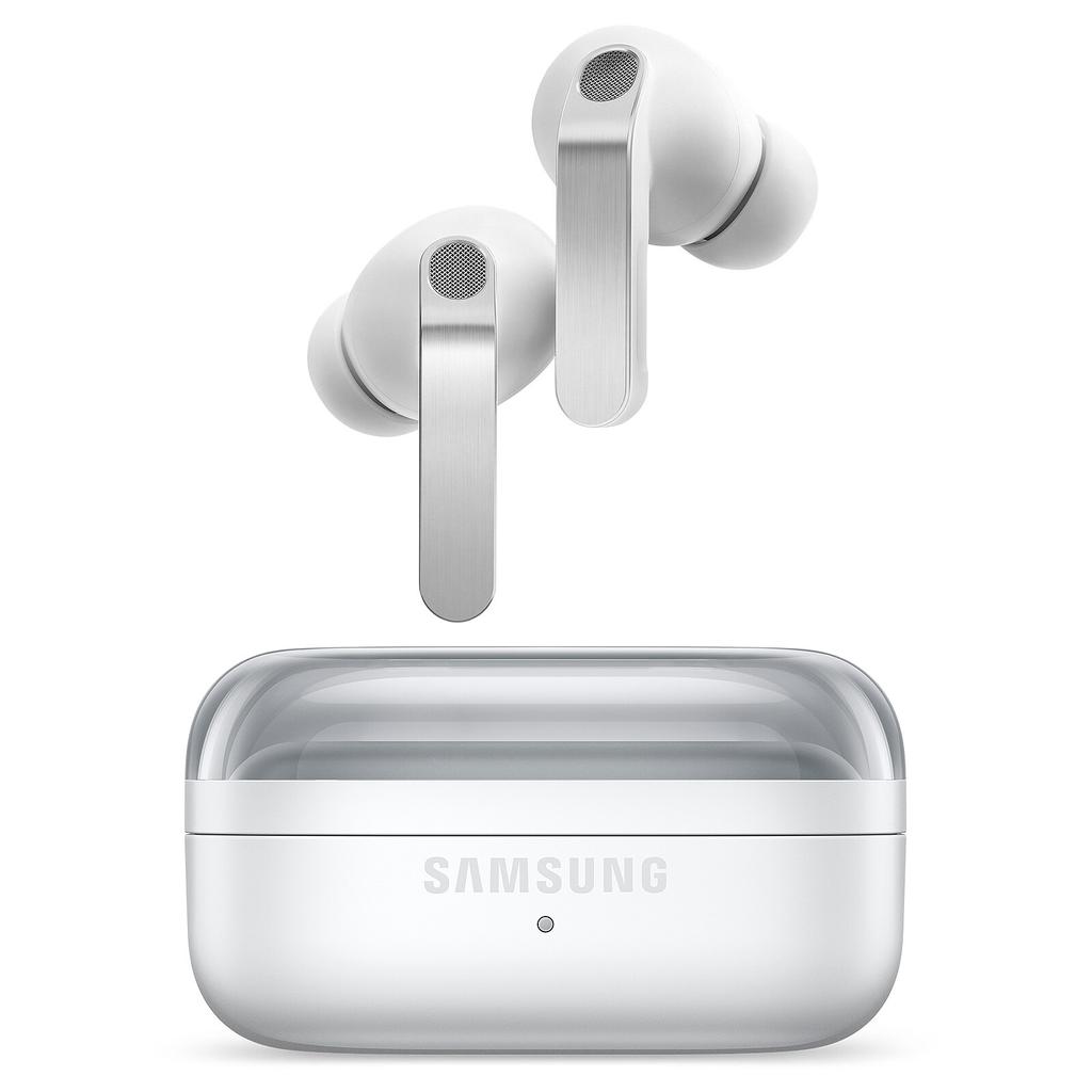 Galaxy Buds4 Pro Earbud Noise-Cancelling Bluetooth Earphones - White Refurbished - Samsung refurbished available on Backmarket