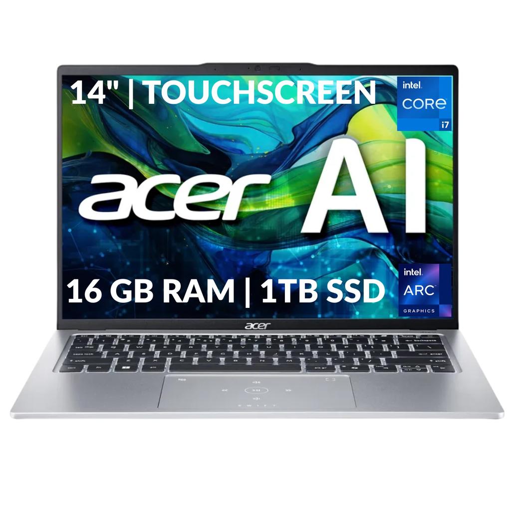 Acer Swift Go 16-inch (2021) - Core Ultra 7 155H - 16 GB - SSD 1 TB Reconditionné - Acer refurbished available on Backmarket