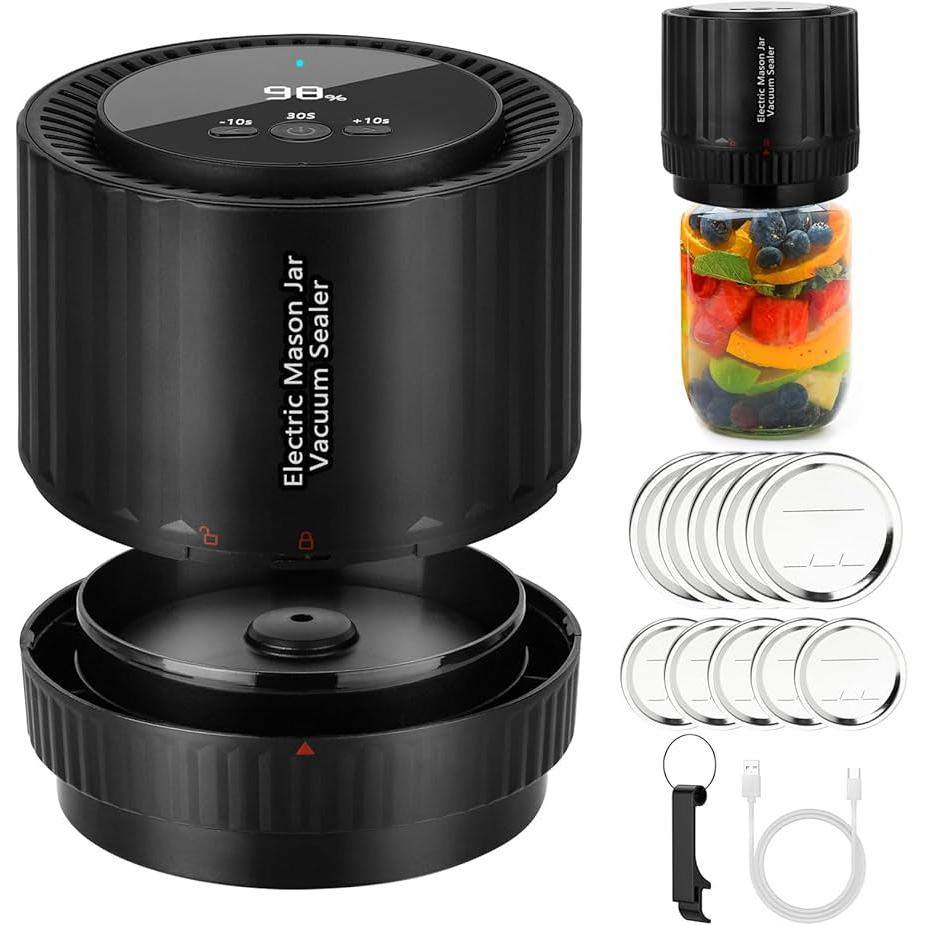 Love Moment Mason Jar Vacuum sealer Refurbished - Love Moment (This is not a well-known brand, but it is refurbished available on Backmarket