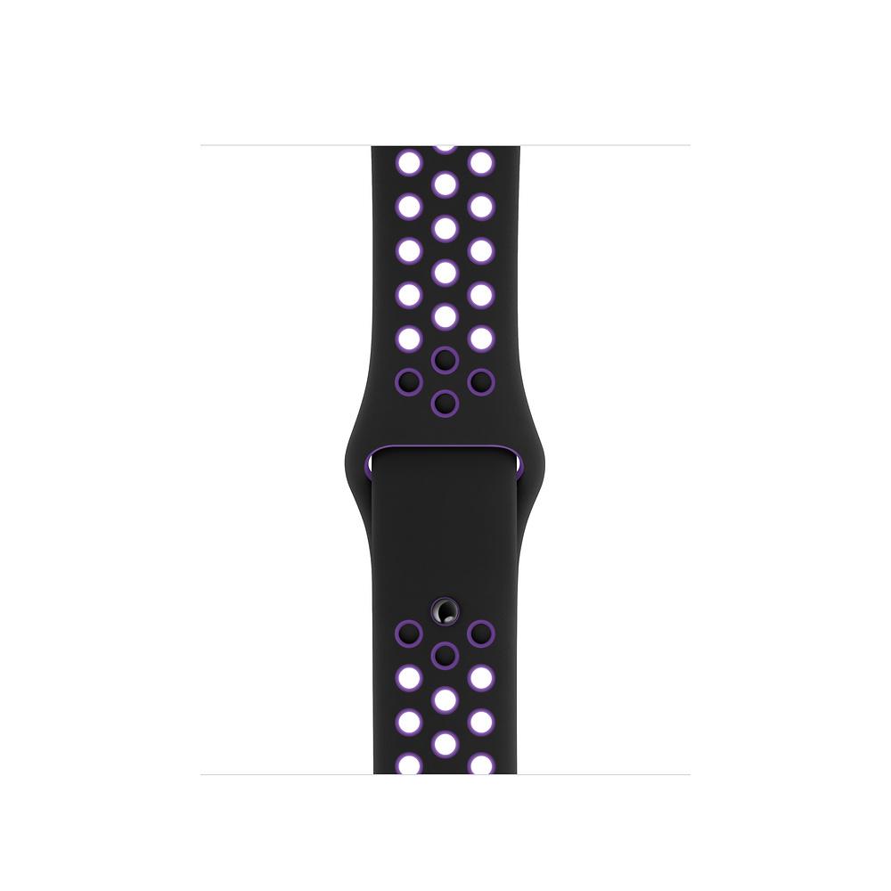 Apple Watch Sport Band 40mm - Black/Hyper Grape Refurbished - Apple refurbished available on Backmarket