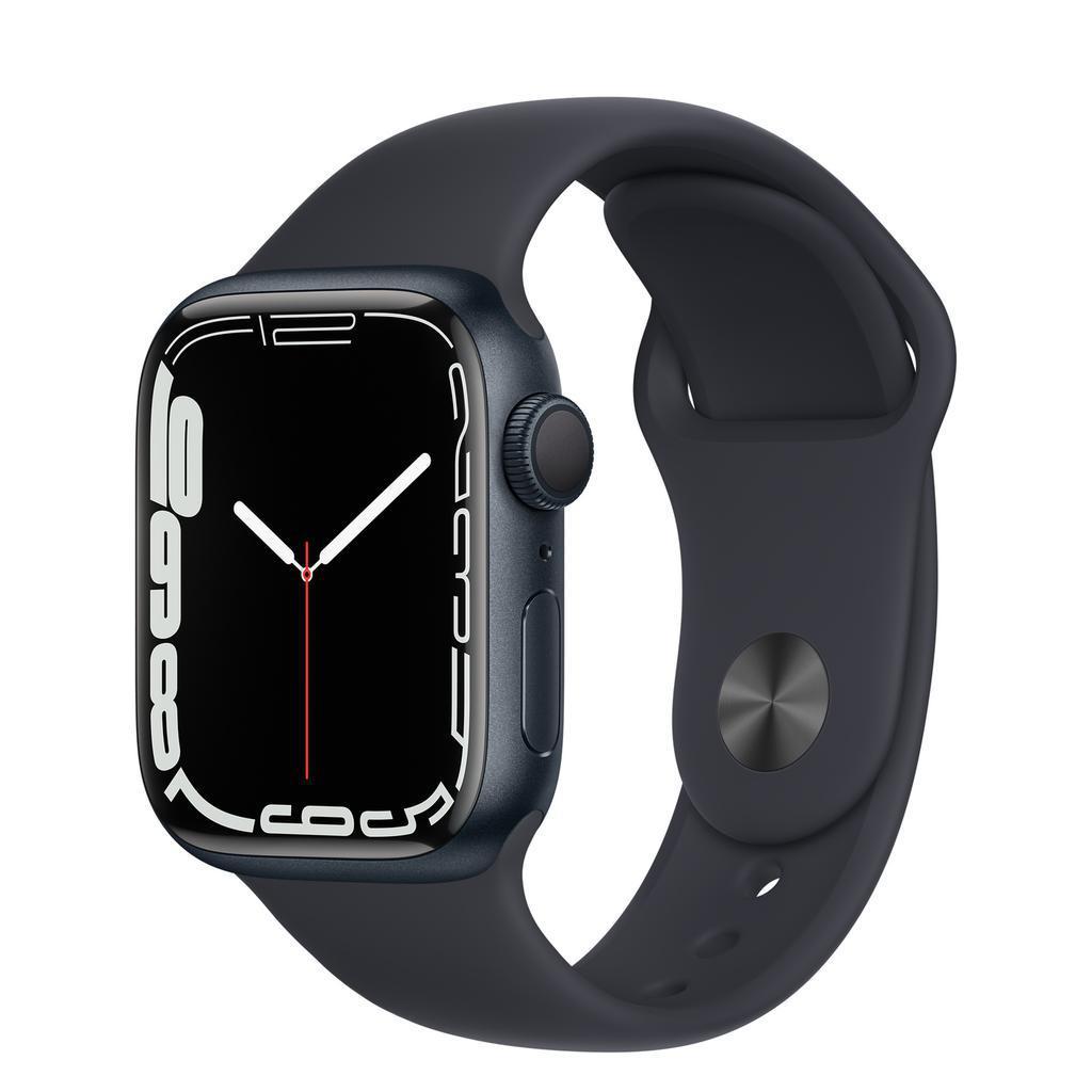 Apple Watch Series 7 (2021) GPS 45 mm - Aluminium Midnight - Sport band Midnight Reconditionné - Apple refurbished available on Backmarket