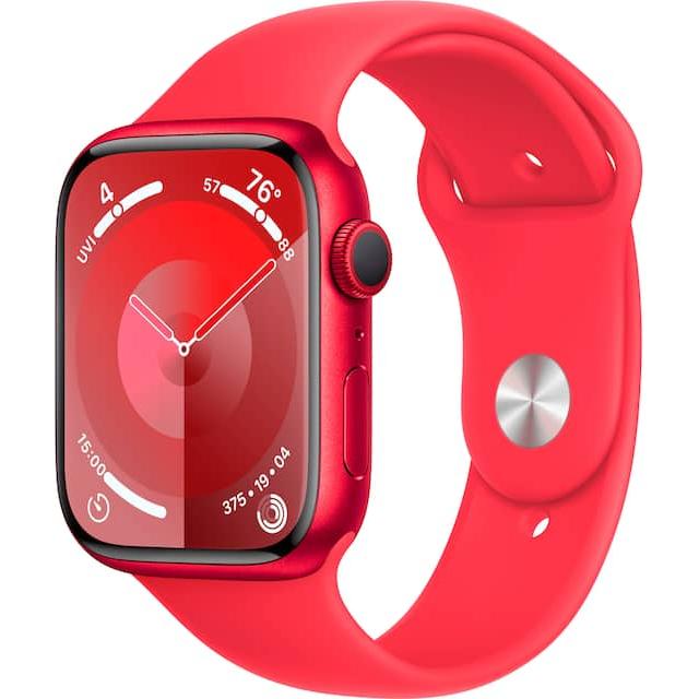 Apple Watch Series 9 (2023) GPS 41 mm - Aluminium Red - Sport band Red Refurbished - Apple refurbished available on Backmarket