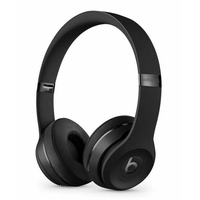 Beats Solo 3 Noise cancelling Headphone Bluetooth with microphone - Matte black Refurbished - Beats by Dre refurbished available on Backmarket
