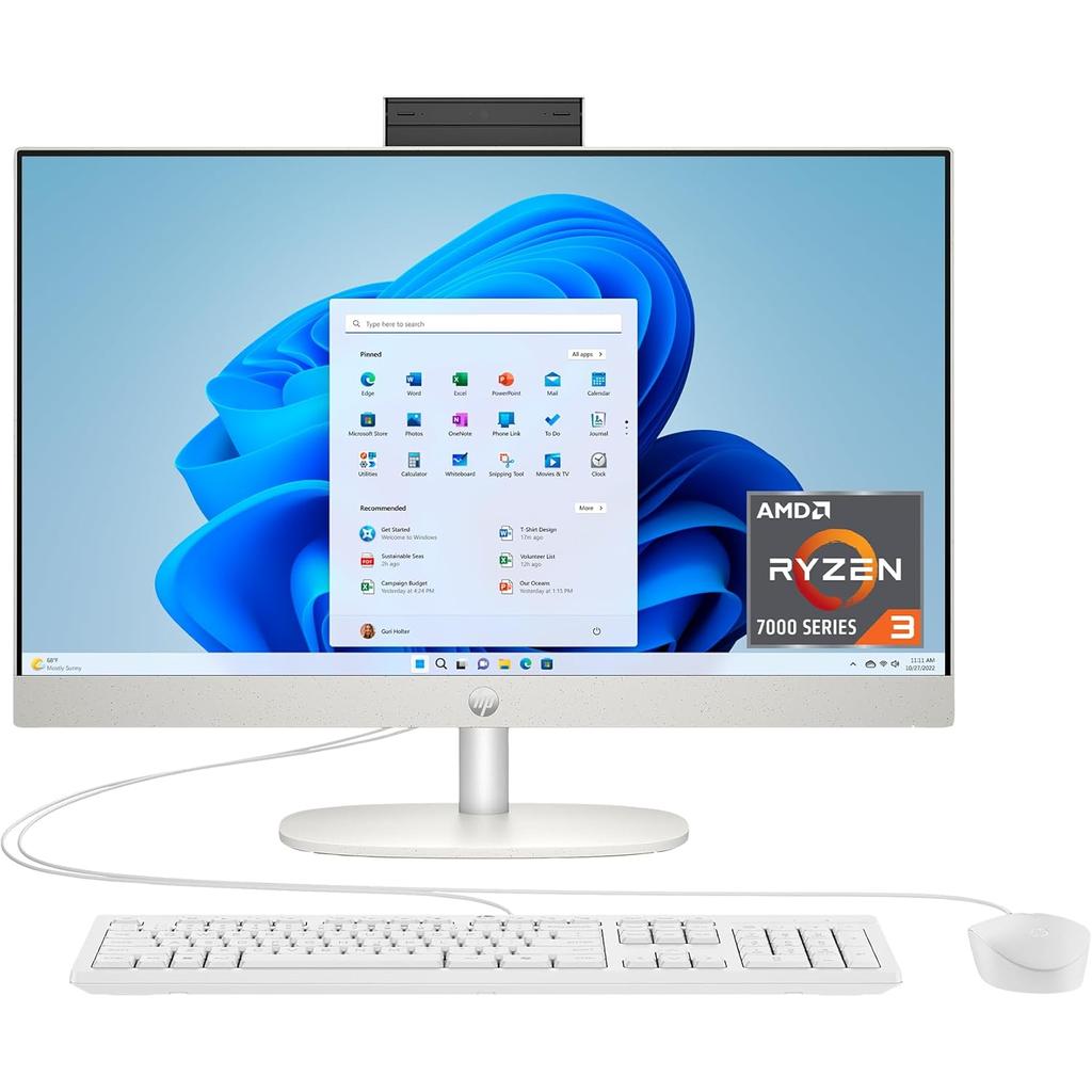 Hp 24-cr0420 23"" - Ryzen 3 7320U - RAM 8 GB - SSD 256 GB Reconditionné - Hewlett-Packard (ou HP en abrégé) refurbished available on Backmarket