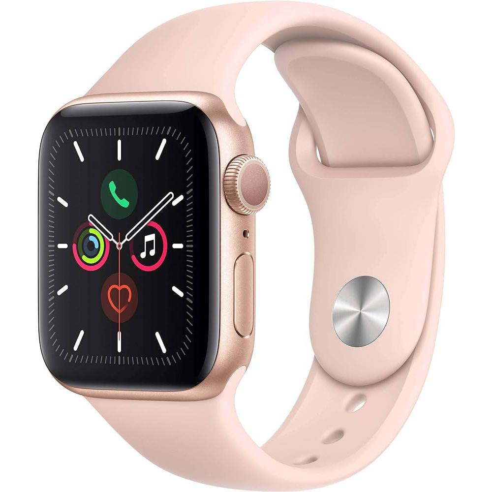 Apple Watch Series 4 (2018) GPS 40 mm - Aluminium Gold - Sport band Pink Reconditionné - Apple refurbished available on Backmarket