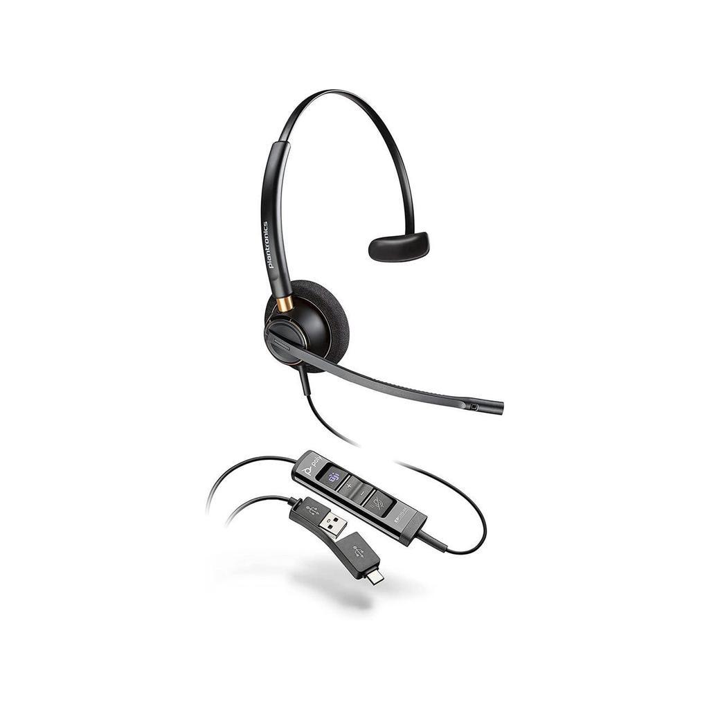 Plantronics EncorePro 515 Headphone with microphone - Black Refurbished - Plantronics refurbished available on Backmarket