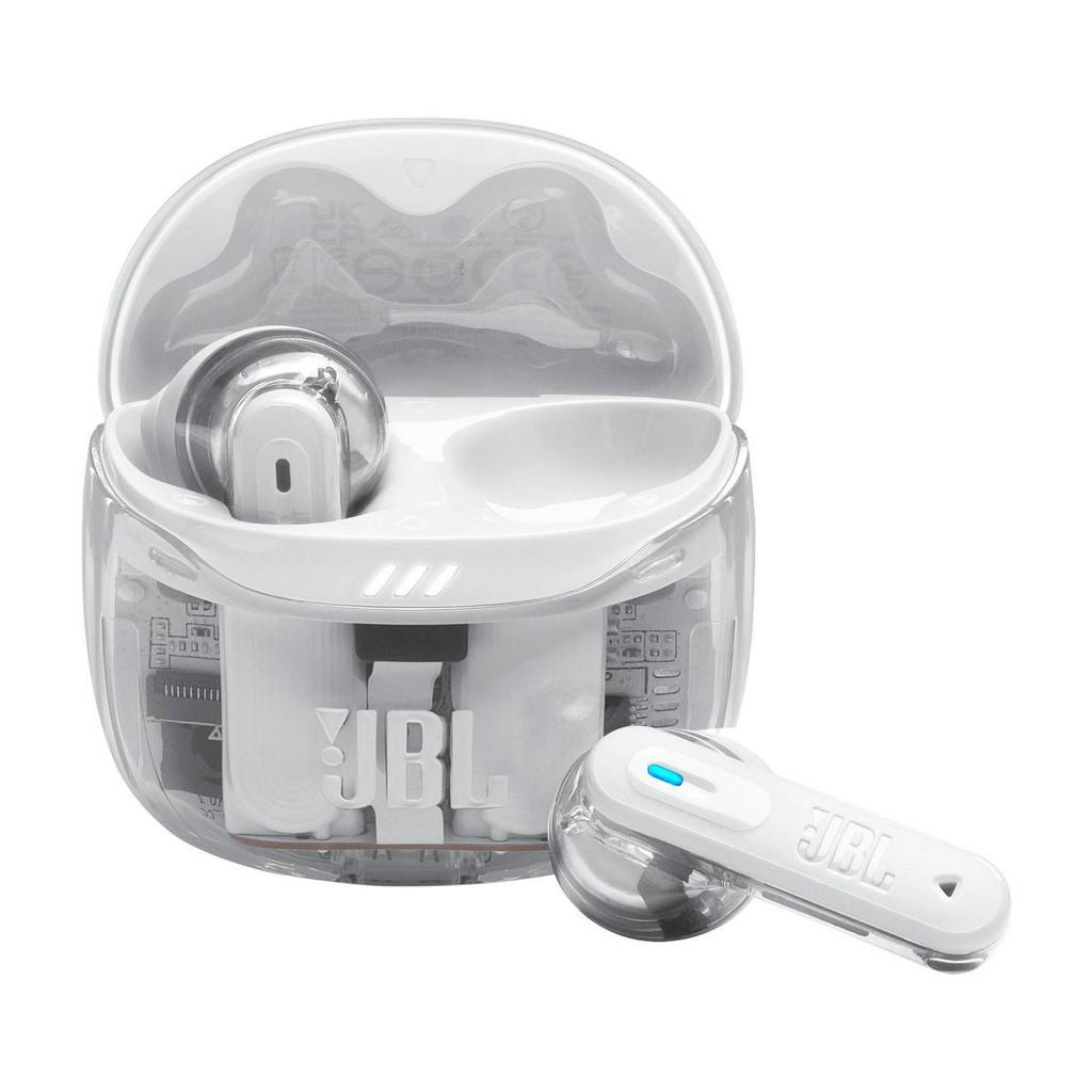 JBL Tune Flex 2 Earbud Noise-Cancelling Bluetooth Earphones - Ghost White Refurbished - JBL refurbished available on Backmarket