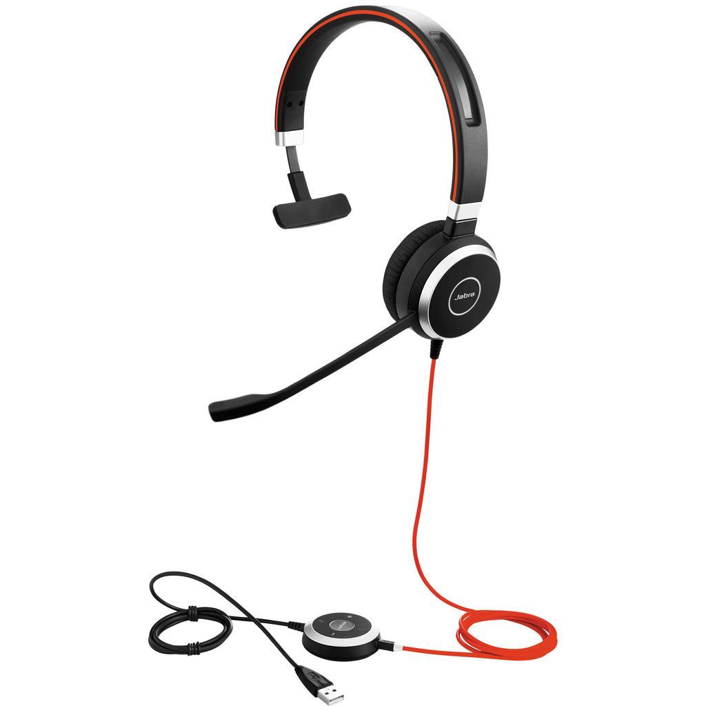 Jabra Evolve 40 MS Mono Headphone with microphone - Black Reconditionné - Jabra refurbished available on Backmarket
