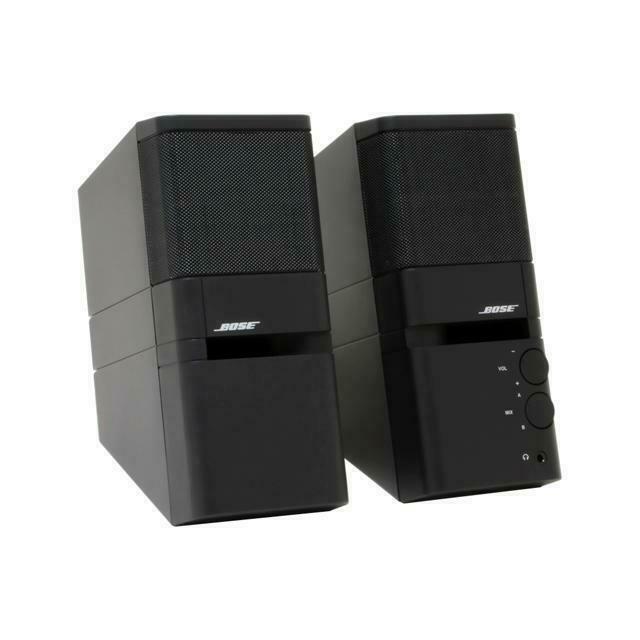 Bose Mediamate speakers - Black Refurbished - Bose refurbished available on Backmarket