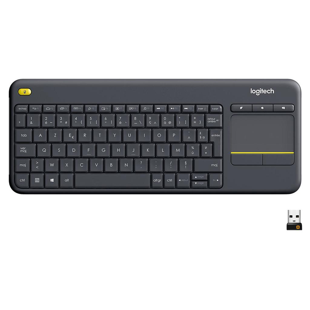 Logitech Keyboard QWERTY Wireless K400 Plus Refurbished - Logitech refurbished available on Backmarket