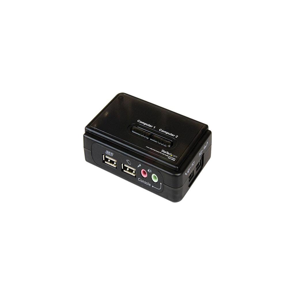 StarTech.com SV211KUSB 2 Port Mini USB KVM Kit with Cables and Audio Switching Refurbished - StarTech.com (standardized as per the brand's official website refurbished available on Backmarket