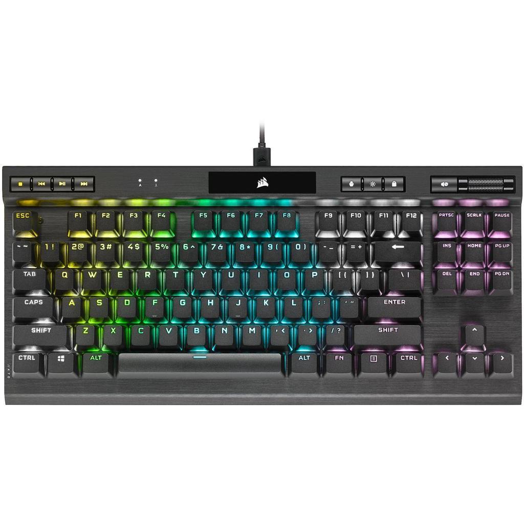 Buy Corsair Keyboard QWERTY Wireless Backlit Keyboard K70 RGB TKL Refurbished - $99.00 Corsair Keyboard QWERTY Wireless Backlit Keyboard K70 RGB TKL Refurbished - Corsair refurbished available on Backmarket