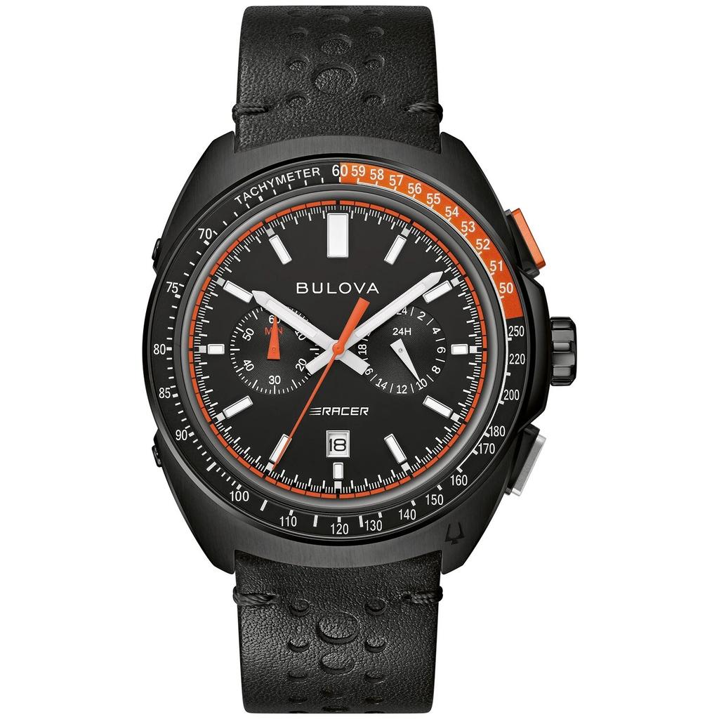 Bulova Smart Watch Racing Chronograph Calendar - Black Reconditionné - Bulova refurbished available on Backmarket